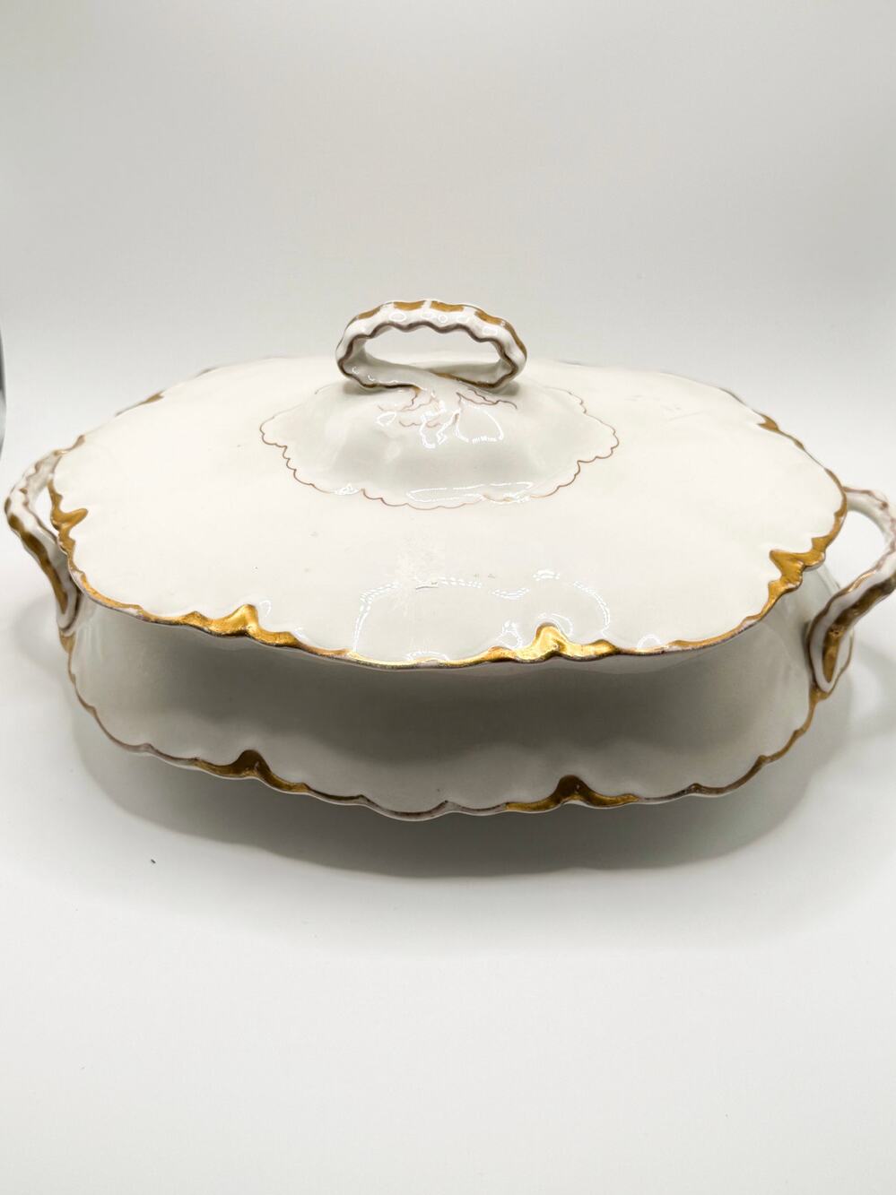 POPE GOSSER H24 vintage porcelain 1920s covered serving dish
